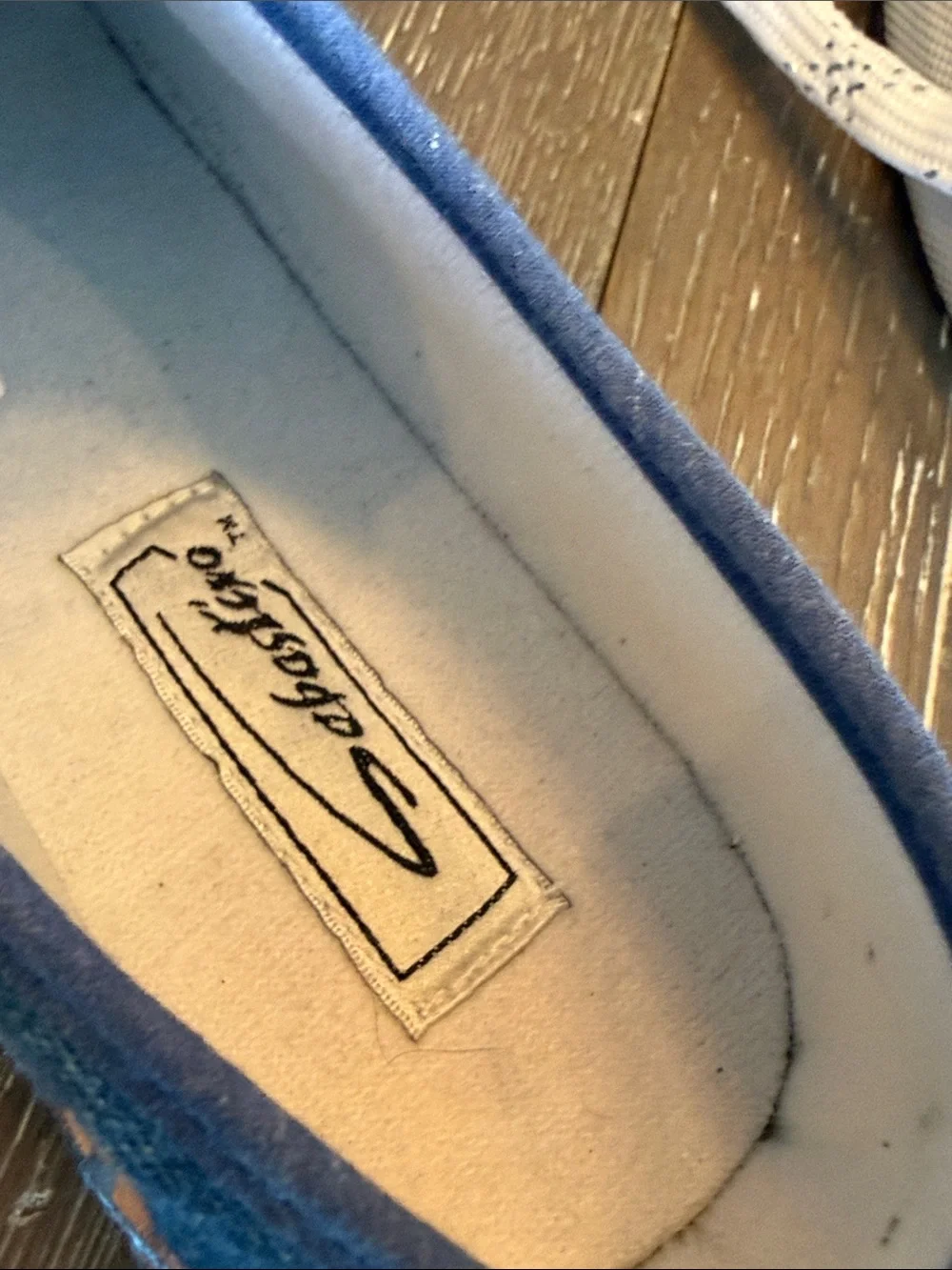 Sabastino vintage sneaker embroidered denim sea theme Pisces style size 8 womens